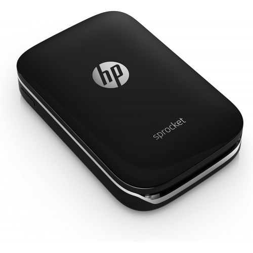 에이치피 [아마존베스트]HP Sprocket Portable Photo Printer, Print Social Media Photos on 2x3 Sticky-Backed Paper - Black (X7N08A)