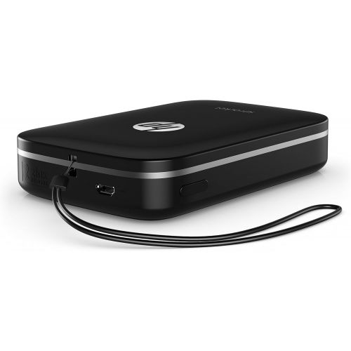 에이치피 [아마존베스트]HP Sprocket Portable Photo Printer, Print Social Media Photos on 2x3 Sticky-Backed Paper - Black (X7N08A)