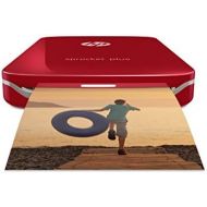 [아마존베스트]HP Sprocket Plus Instant Photo Printer, Print 30% Larger Photos on 2.3x3.4 Sticky-Backed Paper  Red (2FR87A)