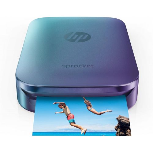 에이치피 [아마존베스트]HP Sprocket Portable Photo Printer, Print Social Media Photos on 2x3 Sticky-Backed Paper - Blue (Z9L26A)