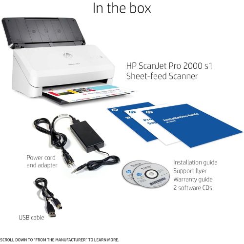 에이치피 [아마존베스트]HP ScanJet Pro 2000 s1 Sheet-feed OCR Scanner