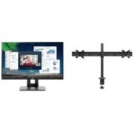 HP 23.8-inch FHD IPS Monitor with TiltHeight Adjustment and Built-in Speakers with HP Pavilion Dual Monitor Stand