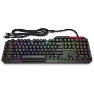 OMEN by HP Sequencer Wired USB Mechanical Optical Gaming Keyboard  10x Faster  Blue Switch - Volume Roller Bar  16.8M RGB Colors  Anti Ghosting