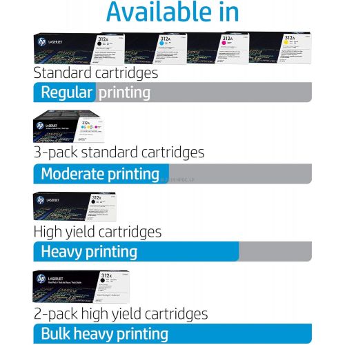 에이치피 HP 312A (CF382A) Yellow Original Toner Cartridge for HP Color LaserJet Pro M476