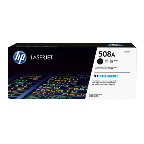 에이치피 HP 508A (CF360A) Black Original Toner Cartridge for HP Color LaserJet Enterprise M577 M553