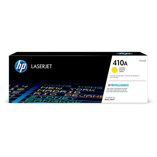 에이치피 HP 410A (CF412A) Toner Cartridge, Yellow for HP Color Laserjet Pro M452dn M452dw M452nw MFP M377dw MFP M477fdn MFP M477fdw MFP M477fnw