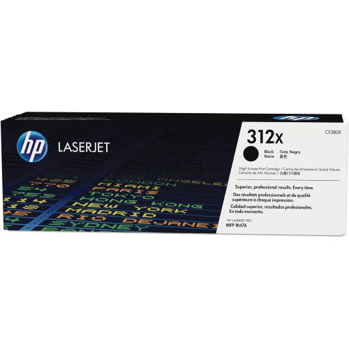 에이치피 HP 312X (CF380X) Black High Yield Original Toner Cartridge for HP Color LaserJet Pro M476