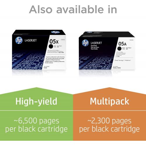 에이치피 HP 05A (CE505A) Black Original Toner Cartridge for HP LaserJet P2055 P2055d P2055dn P2055x