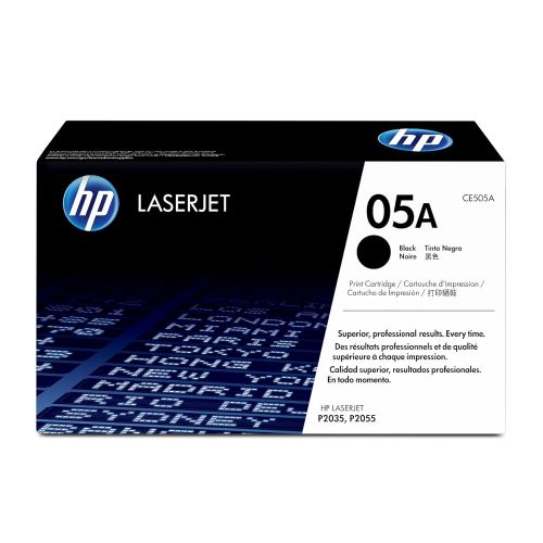 에이치피 HP 05A (CE505A) Black Original Toner Cartridge for HP LaserJet P2055 P2055d P2055dn P2055x