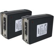 HQRP 2-Pack 1600mAh Battery for Icom IC-2A, IC-32A, IC-32E, IC-2GAT, IC-4GAT + HQRP Coaster