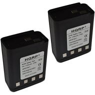 HQRP 2-Pack 1700mAh Battery for Motorola Radius P200  P210, MT1000 HT600, HT800 + HQRP Coaster