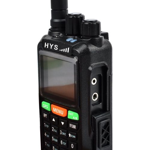  HYS 10W GPS Handheld Ham Radio 136-174Mhz&400-520 Mhz Long Distance Walkie Talkie Transceiver With USB Cable and Software (2 Packs)）