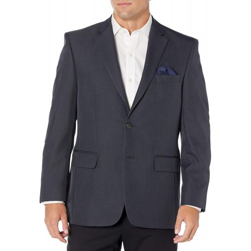  Visit the Haggar Store Haggar Mens Travel Performance Mini Tic Classic Fit 2-Button Suit Separate Coat