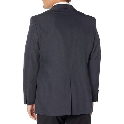  Visit the Haggar Store Haggar Mens Travel Performance Mini Tic Classic Fit 2-Button Suit Separate Coat