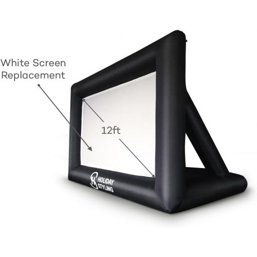  Visit the Holiday Styling Store Projector Screen Replacement (White Part Only 12ft) to Holiday Styling Inflatable Outdoor Portable Movie Screen