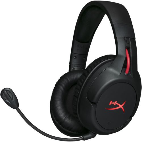  [아마존베스트]HyperX Cloud Flight - Wireless Gaming Headset, with Long Lasting Battery Up to 30 hours of Use, Detachable Noise Cancelling Microphone, Red LED Light, Bass, Comfortable Memory Foam