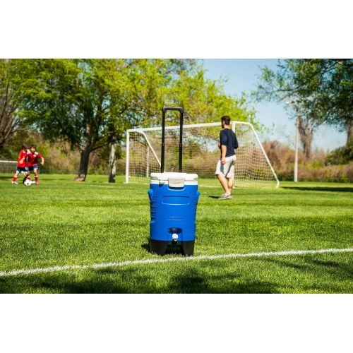  Igloo Sport Roller Beverage Cooler (Majestic Blue, 5-Gallon)