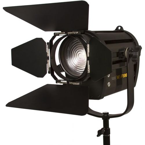  Ikan WS-F100 White Star 4 Fresnel 100 Watt Light (Black)