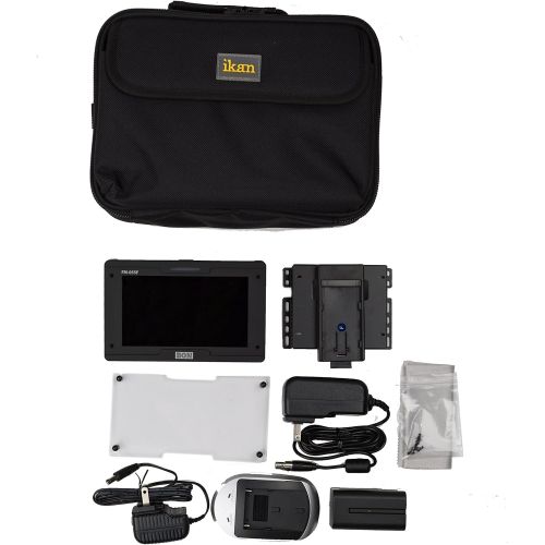  Ikan 3G-SDIHDMI Full HD On-Camera Monitor Deluxe Kit (Bon), Black (FM-055F-DK)