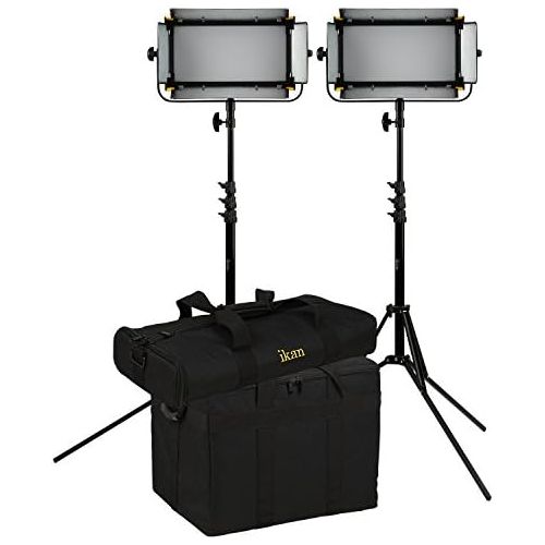  Ikan MSB8-2PT-KIT Mylo Soft Bi-Color 2-Point LED Light Kit, Black