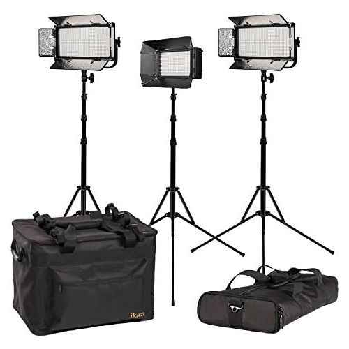  Ikan Mylo Medium Bi-Color 3-Point LED Light Kit, Black (MB-2H1Q)