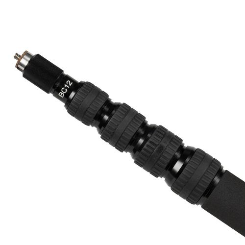  Ikan BC12 5-Section Telescoping Carbon Fiber Microphone Boom Pole 11 (E-Image) BC12, Black