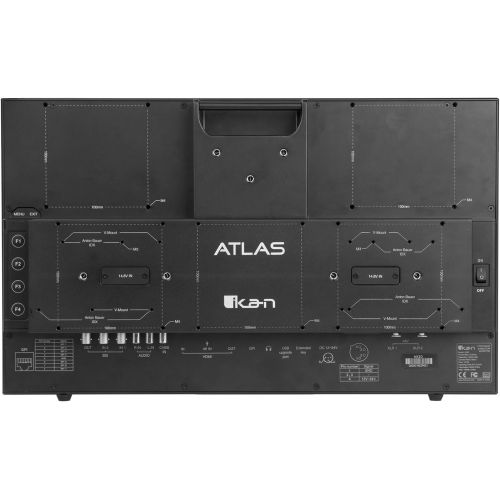  Ikan AX20 Atlas 19.5 3G-SDIHDMI Field & Studio Monitor with 3D Luts, Black