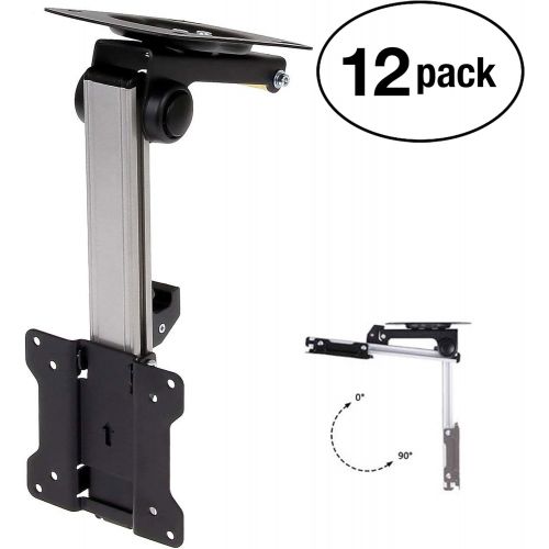  InstallerParts 13-27 RV TV Ceiling Mount for Under Cabinet Kitchen, Aluminum TV Bracket Folding, Retractable, Fold Down for LED, LCD,TV, Monitor, Flat Screens 75x75 and 100x100