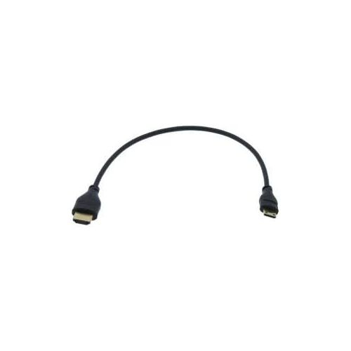  InstallerParts 1Ft HDMI A-M to Mini (Type-C) Thin Cable High Speed wEthernet 36AWG Type-A 19-Pin Connector  Male Cable