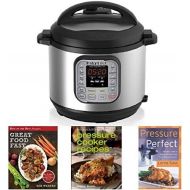 Instant Pot IP-DUO60 7-in-1 Programmable 6-Quart1,000-Watt Pressure Cooker and Book Collection Bundle