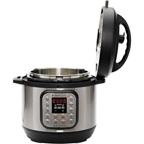  Instant Pot IP-DUO60 7-in-1 Multi-Functional Pressure Cooker, 6Qt1000W with Instant Pot Tempered Glass Lid