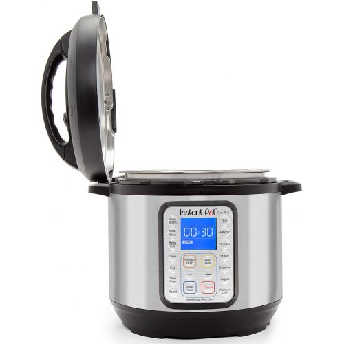  Instant Pot IP-DUO60 7-in-1 Multi-Functional Pressure Cooker, 6Qt1000W with Instant Pot Tempered Glass Lid