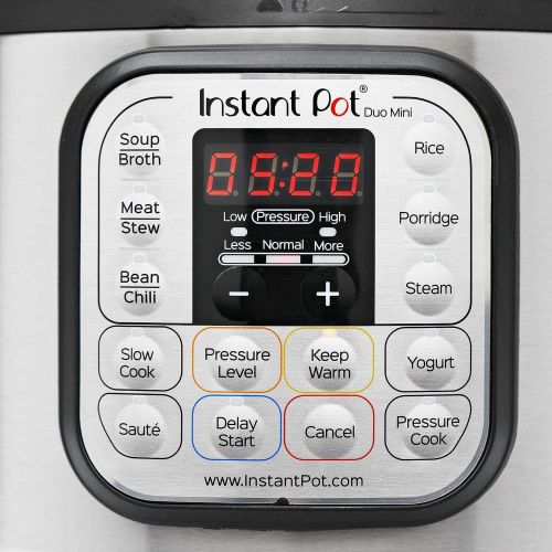  Instant Pot IP-DUO60 7-in-1 Multi-Functional Pressure Cooker, 6Qt1000W with Instant Pot Tempered Glass Lid