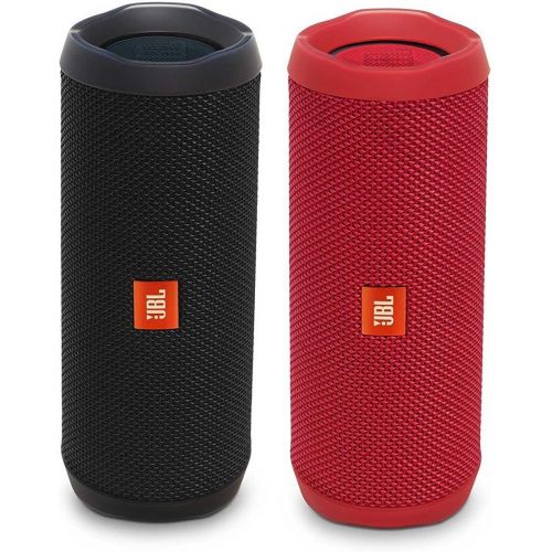 제이비엘 JBL Flip 4 Waterproof Bluetooth Speaker Party Pack (Black & Red)