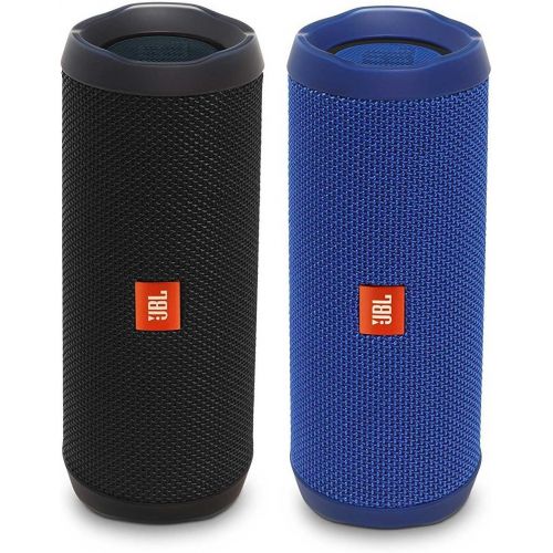 제이비엘 JBL Flip 4 Waterproof Bluetooth Speaker Party Pack (Black & Blue)