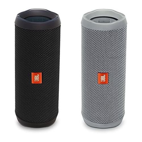 제이비엘 JBL Flip 4 Portable Waterproof Bluetooth Speaker - Pair (BlackGray)