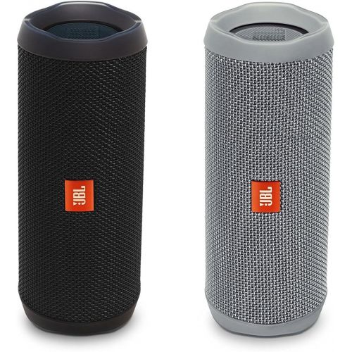 제이비엘 JBL Flip 4 Portable Waterproof Bluetooth Speaker - Pair (BlackGray)