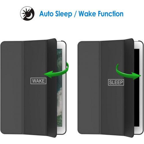  [아마존베스트]JETech Case for iPad (9.7-Inch, 2018/2017 Model, 6th/5th Generation), Auto Wake/Sleep, Black