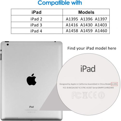  [아마존베스트]JETech 0337- Screen Protector for Apple iPad 2 3 4 (Old Versions), Tempered Glass Film