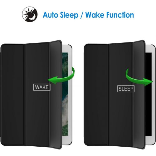  [아마존베스트]JETech Case for iPad Pro 12.9 Inch (1st and 2nd Generation, 2015 and 2017 Model), Auto Wake/Sleep, Black