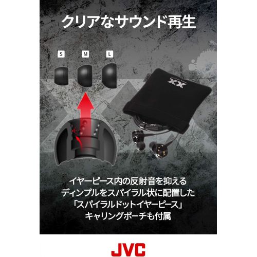  JVC Hi-Res corresponding canal type earphone HA-FX99X-B (Black)
