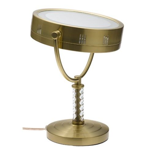  Visit the Jerdon Store Jerdon HL856BC 8-Inch Halo Lighted Vanity Mirror with 6x Magnification, Brushed Brass Finish