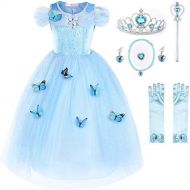 Visit the JerrisApparel Store JerrisApparel Girls Princess Costume Butterfly Halloween Party Dress