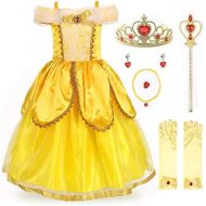 Visit the JerrisApparel Store JerrisApparel Princess Costume Deluxe Party Fancy Dress Up for Girls