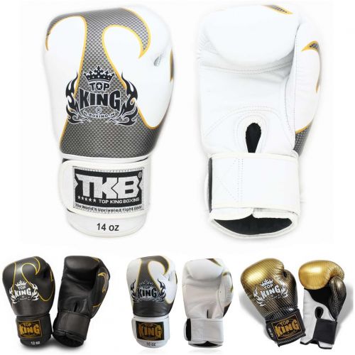  Visit the KINGTOP Store Top King Gloves Color Black White Red Blue Gold Size 8, 10, 12, 14, 16 oz Design Air, Empower, Superstar, and more for Training and Sparring Muay Thai, Boxing, Kickboxing, MMA