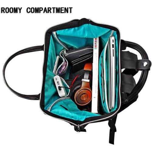  [아마존베스트]KROSER Laptop Backpack 15.6 Inch Stylish School Computer Backpack Casual Daypack Laptop Bag Water Repellent Nylon Business Bag Tablet with USB Port for Travel/Business/College/Wome