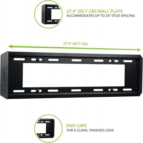  Kanto F6080 TV Wall Mount with Fixed Brackets for 60 to 80 inch Flat Screen Monitors