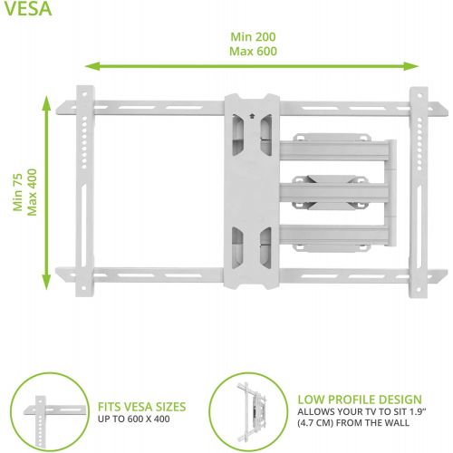  Kanto PS350 Full Motion Mount for 37-inch to 60-inch TVs