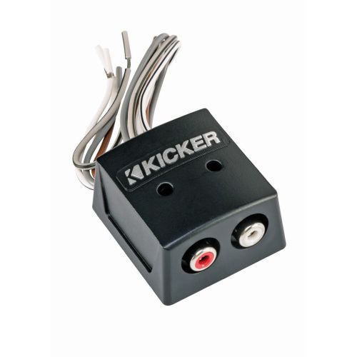  [아마존베스트]Kicker KISLOC 2-Channel K-Series Speaker Cable to RCA Adapter with Line Out Converter