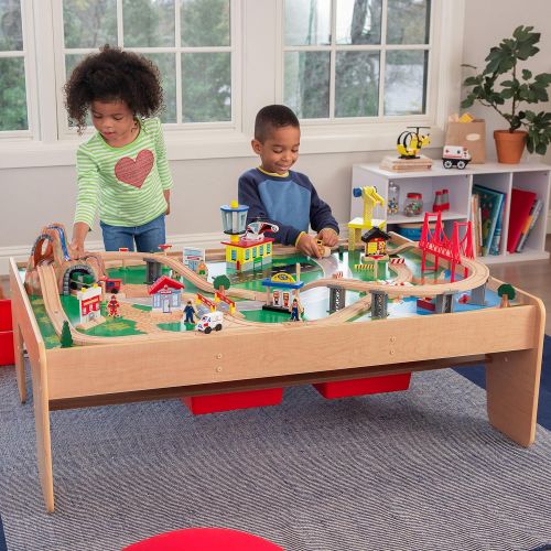 키드크래프트 [아마존베스트]KidKraft Waterfall Mountain Train Set and Table